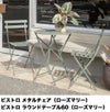 ビストロ メタルチェア2脚セット ナツメグ