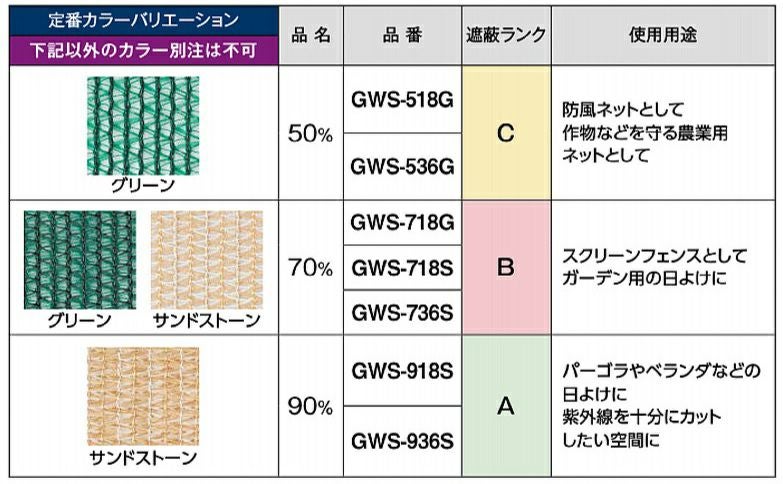 タカショー　ウェザーシェードロール ll　70%1.8m幅　サンドストーン